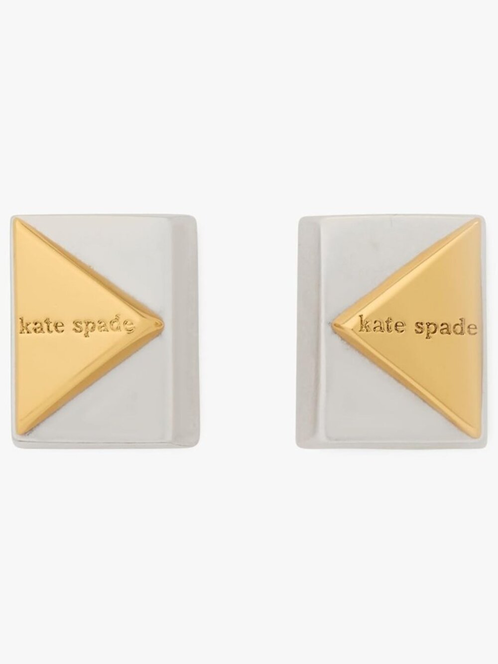 Chic Deco Stud Earrings - Elegant Gold Tone, Statement Jewelry for Any Occasion